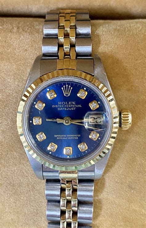 blue face womens rolex